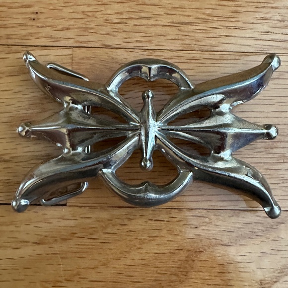Native American Sandcast Belt Buckle Silver - Picture 1 of 10